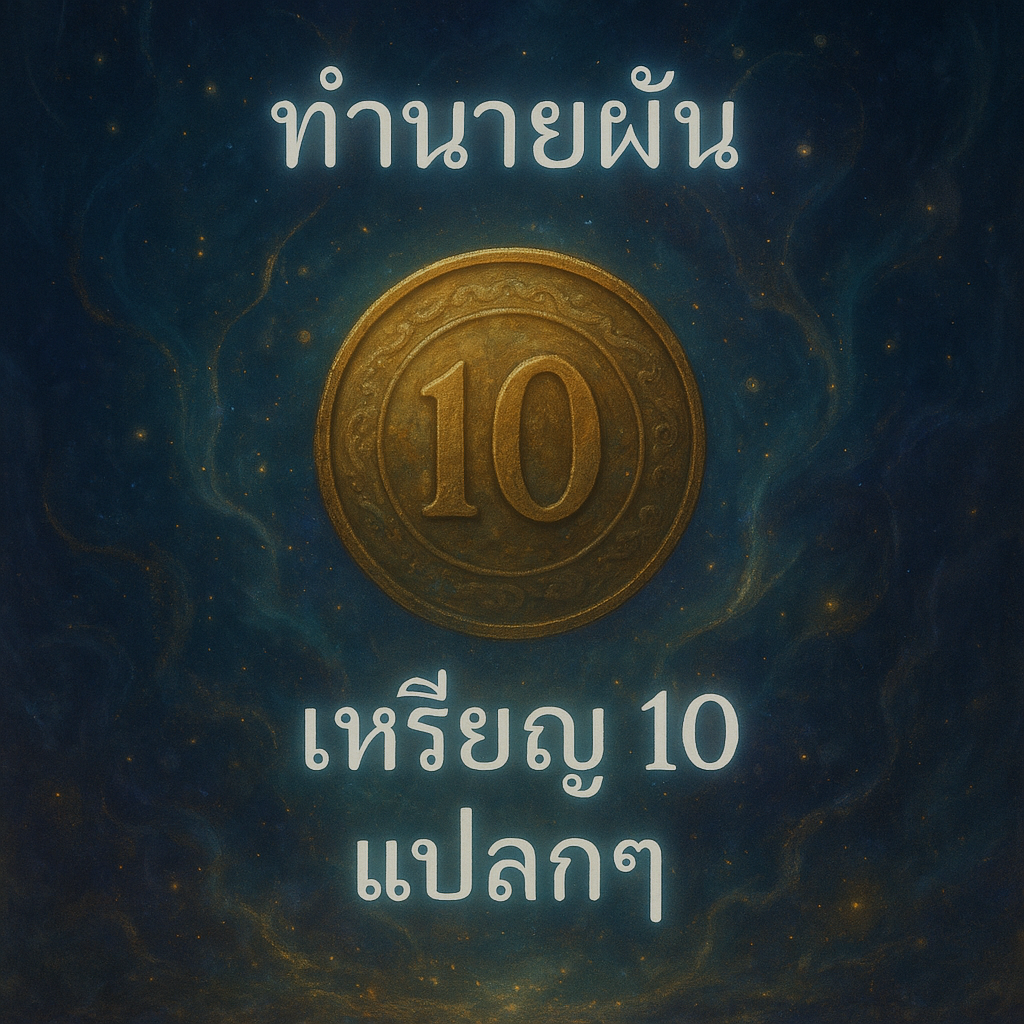 ทำนายฝัน เหรียญ10แปลกๆ